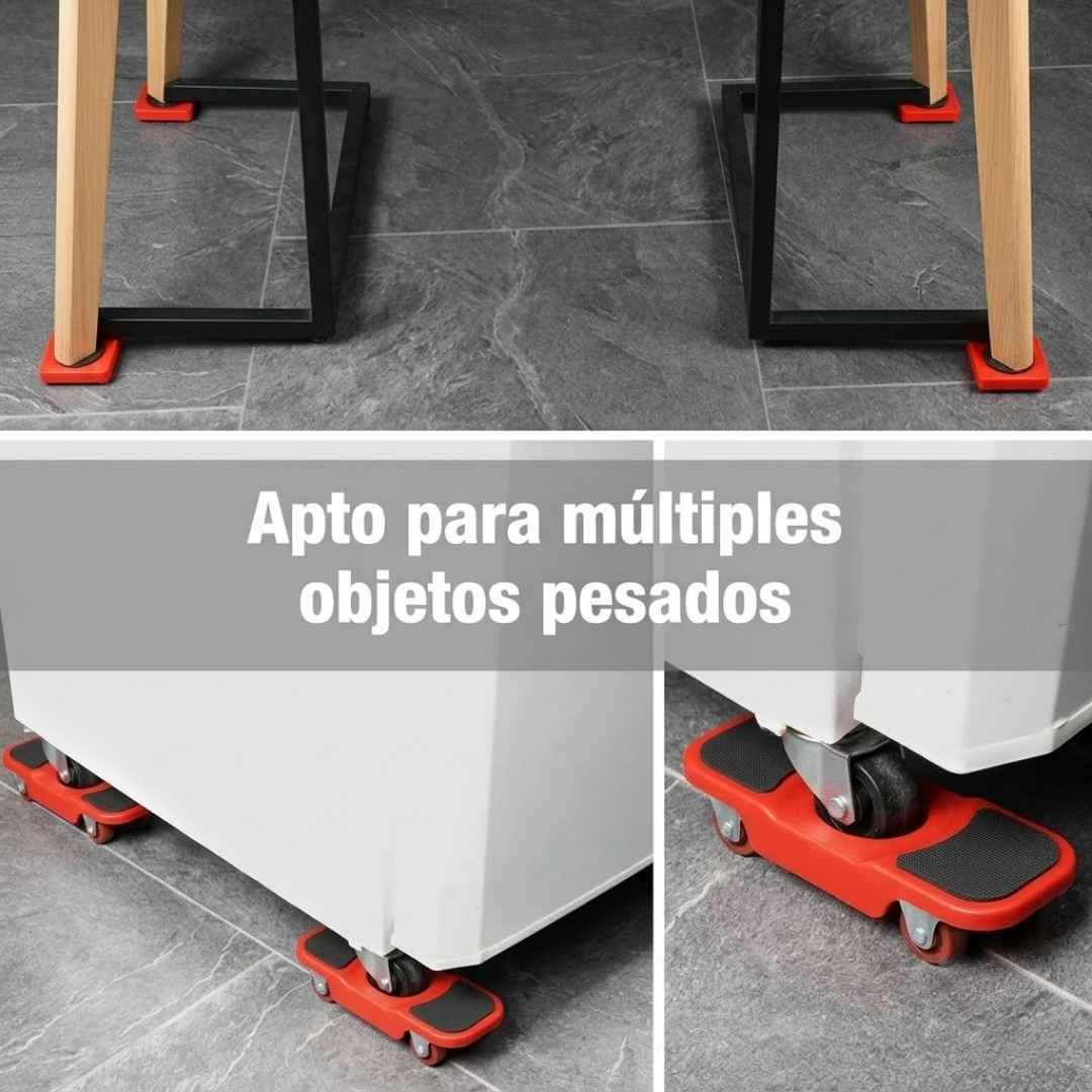 KIT LEVANTA MUEBLES 5 PIEZAS - LEVANTA, MUEVE Y ORGANIZA SIN ESFUERZO