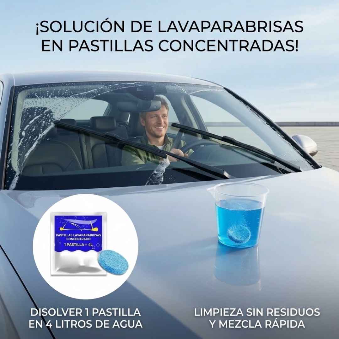 Pastillas Limpiaparabrisas x12: Visión Clara al Instante