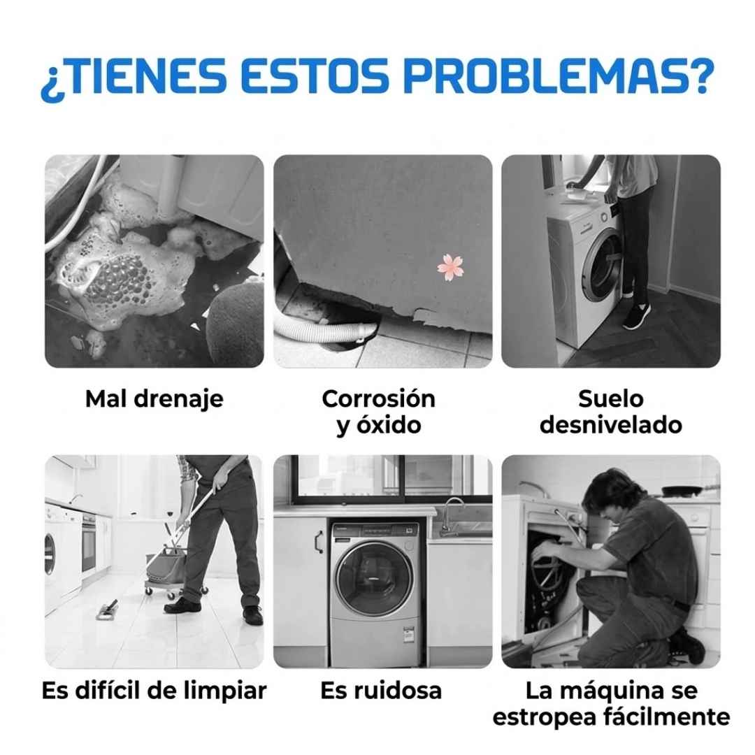 Soportes Antiruido para Lavadora: Dile adiós al escándalo y cuida tu piso.