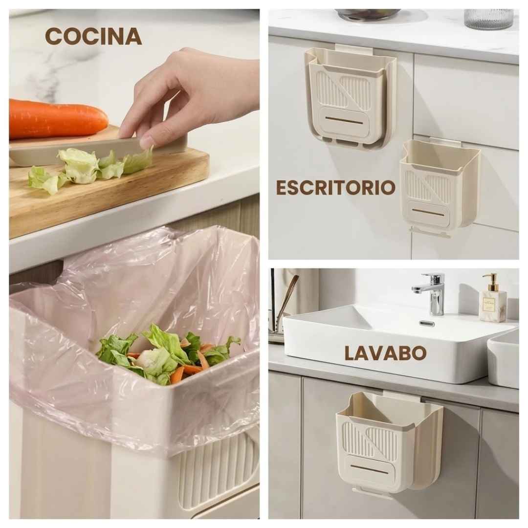 Basurero Plegable: Más Espacio y Cero Regueros.