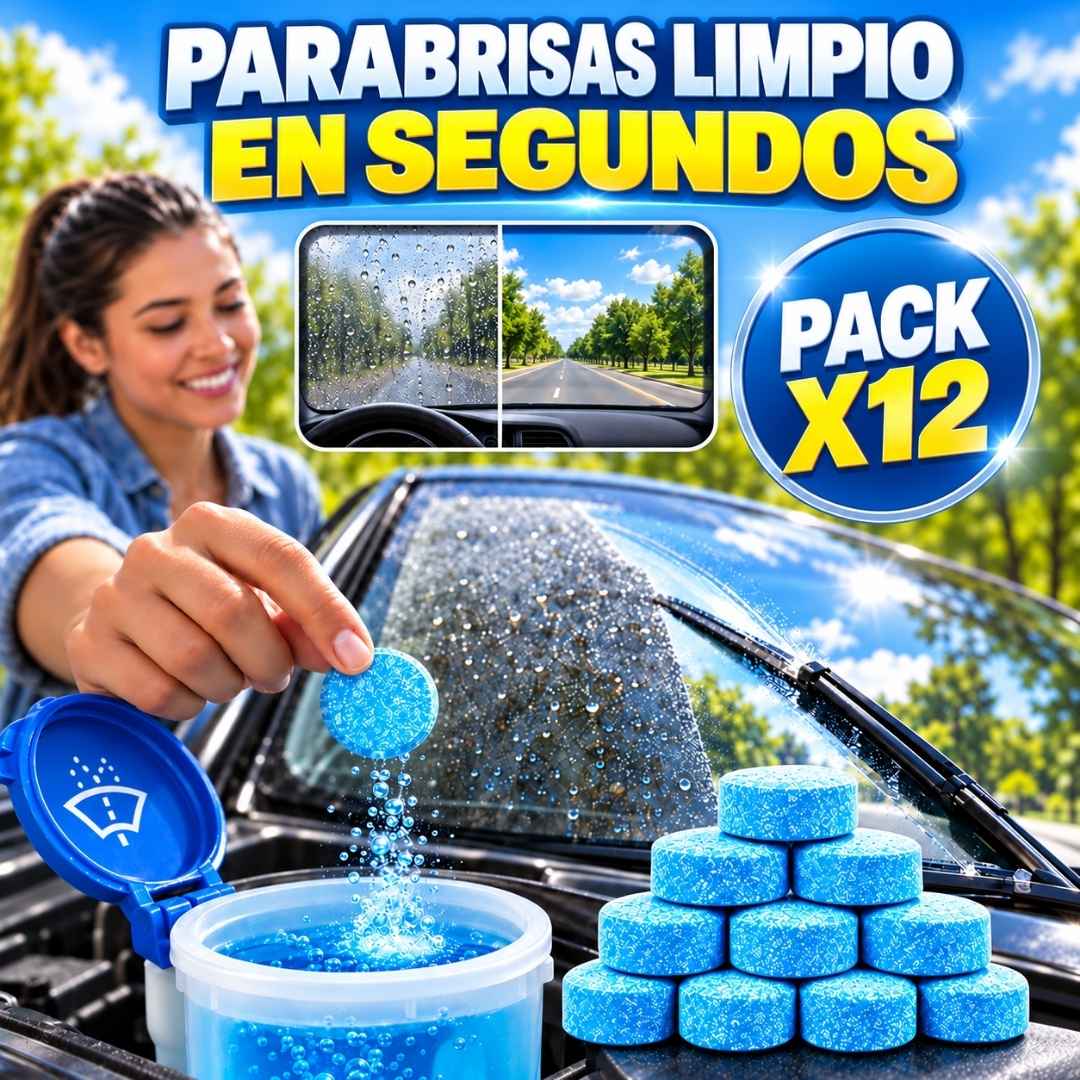 Pastillas Limpiaparabrisas x12: Visión Clara al Instante
