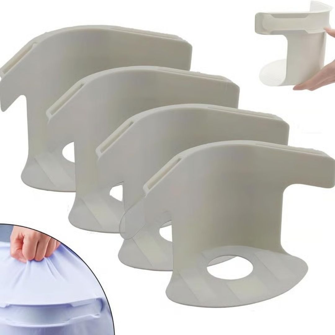 Paquete de 4 Agarraderas para Sábanas: Tu cama siempre templadita y sin arrugas, sin hacer fuerza.