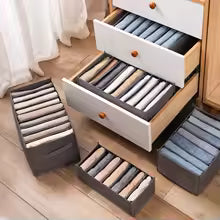 Organizador De Ropa 9 Divisiones Gris- Oferta 3X1